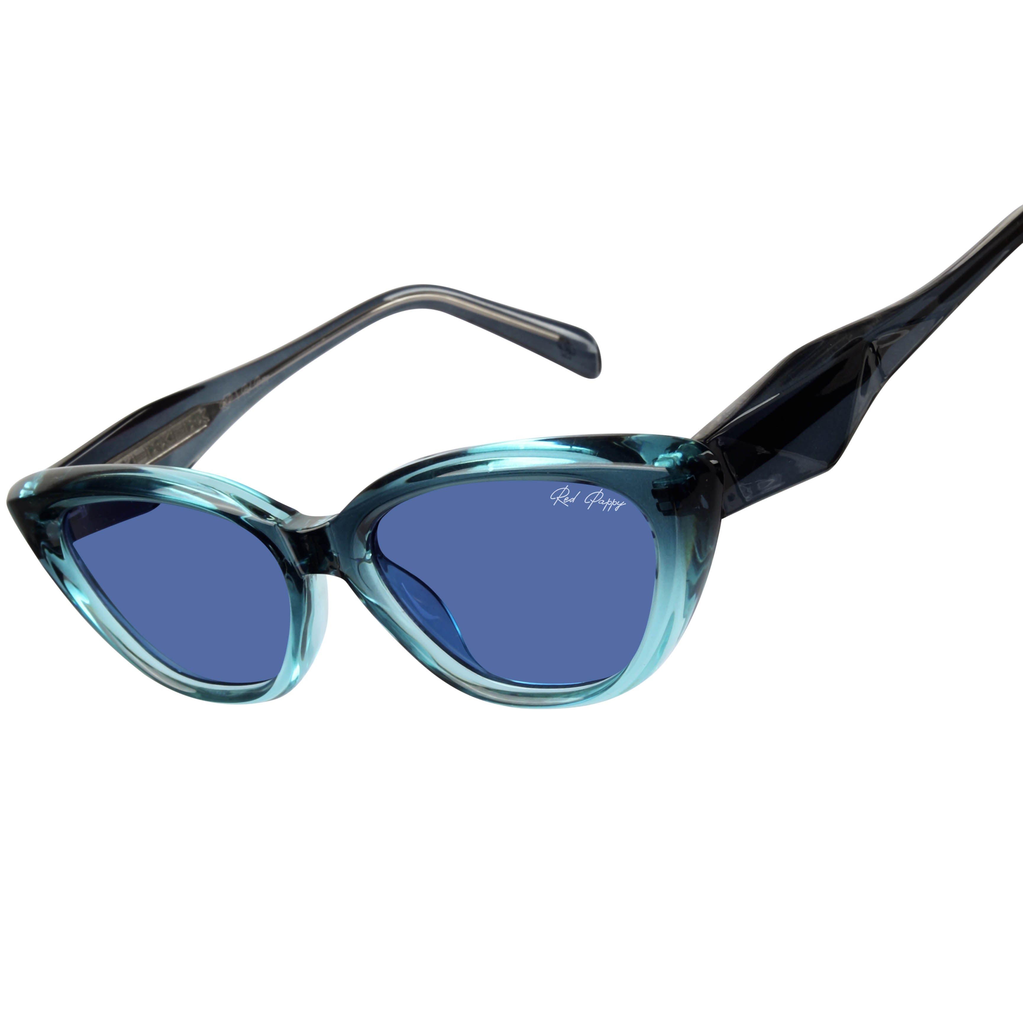 Thryse Blue Cateye Sunglasses