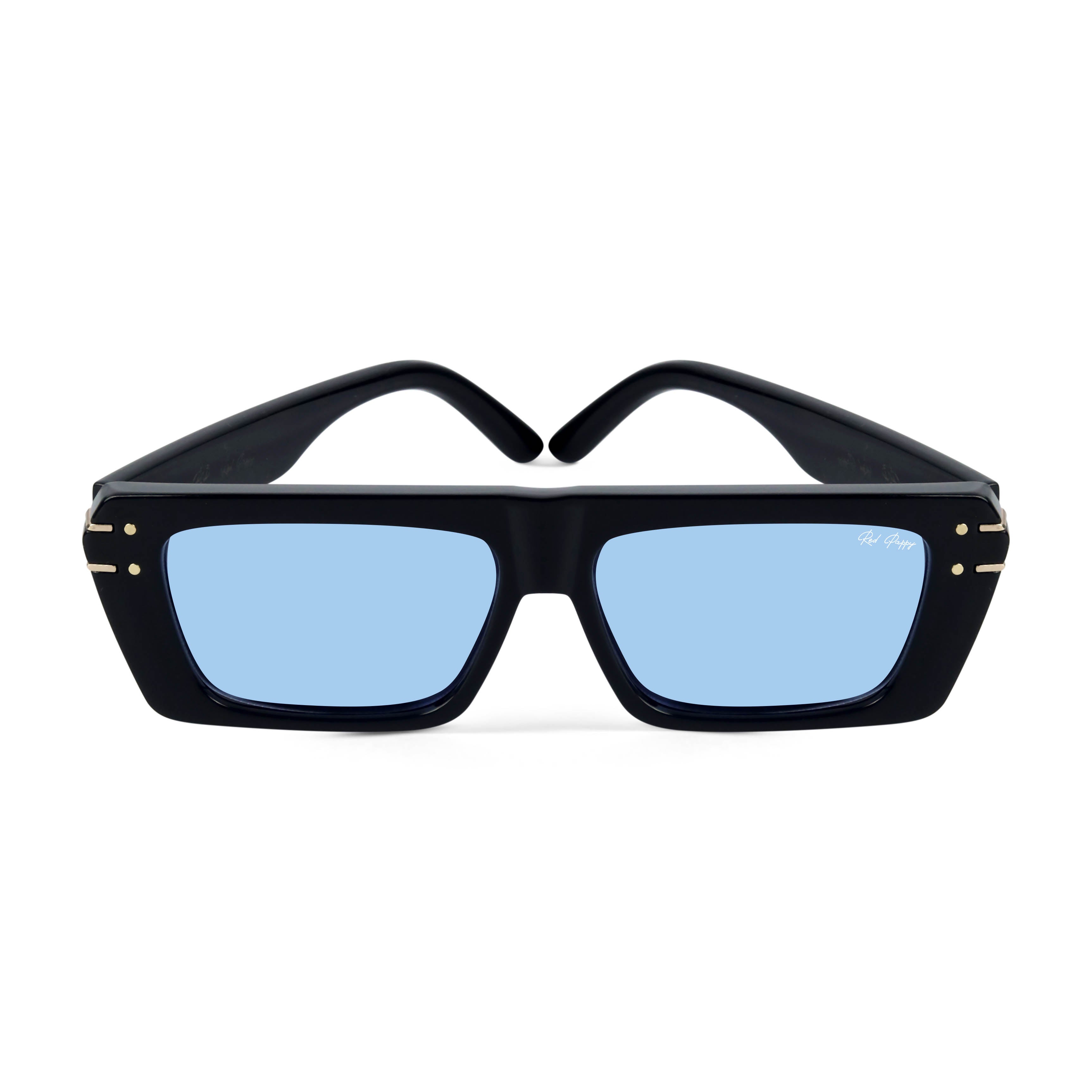 Tyntix Blue Rectangle Sunglasses