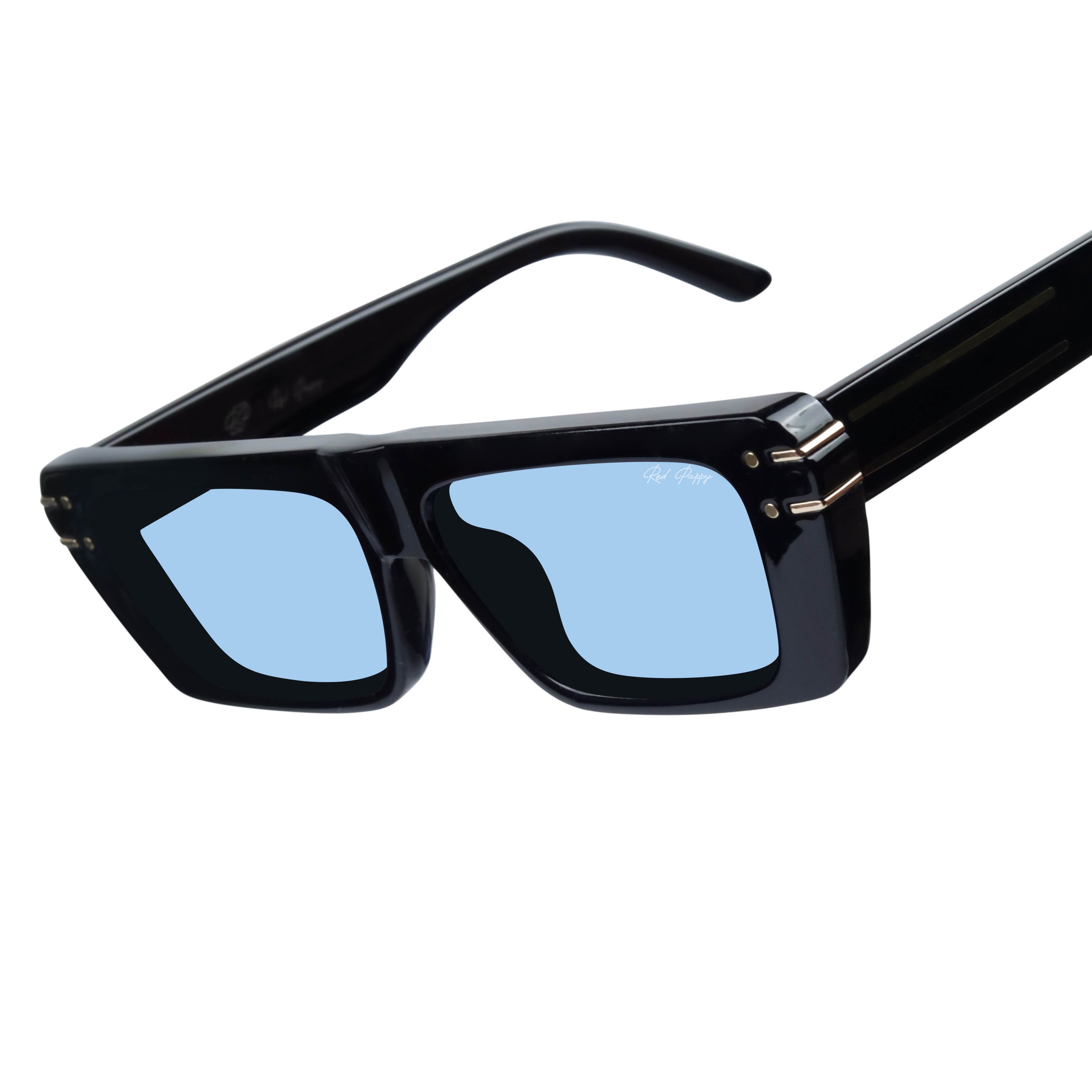 Tyntix Blue Rectangle Sunglasses