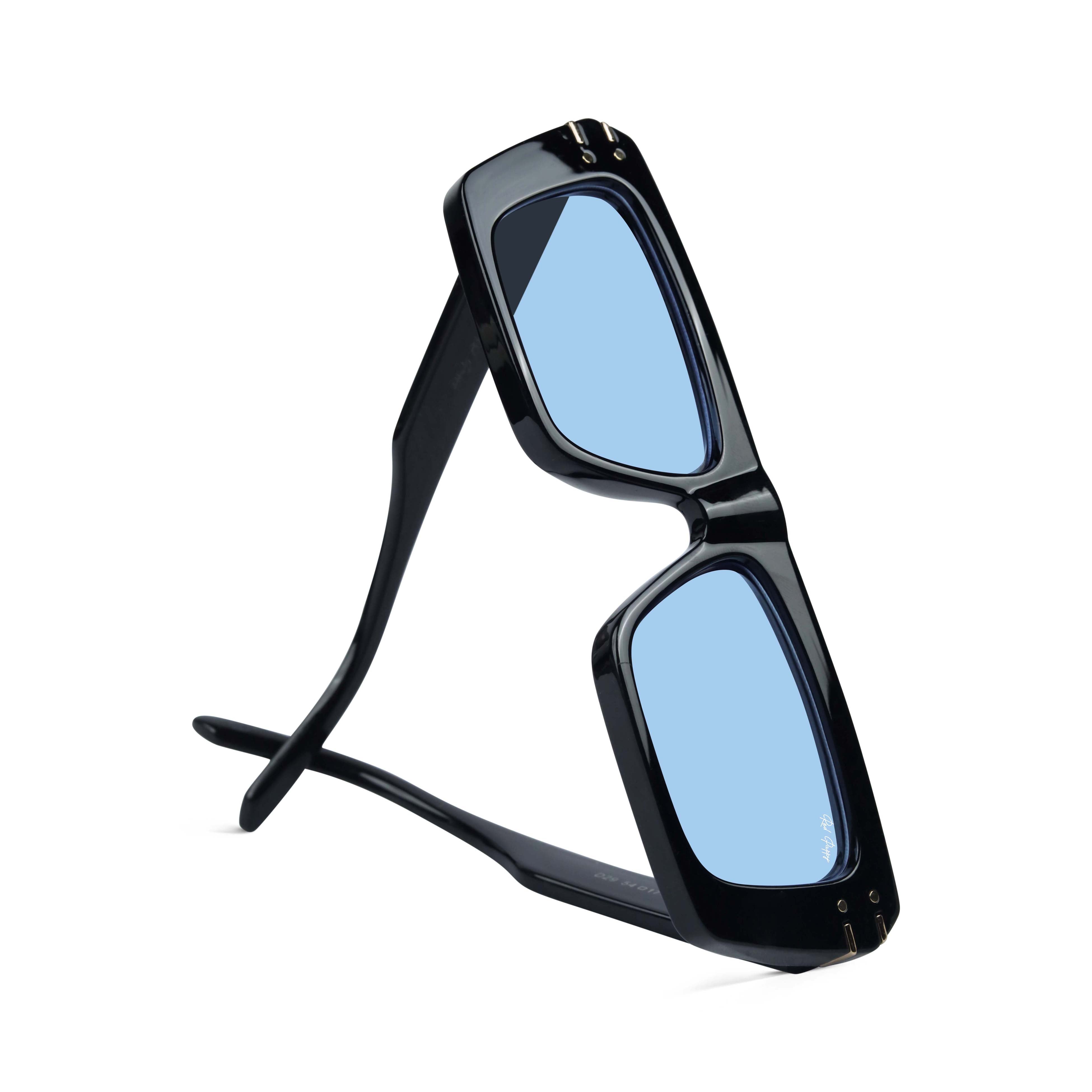 Tyntix Blue Rectangle Sunglasses