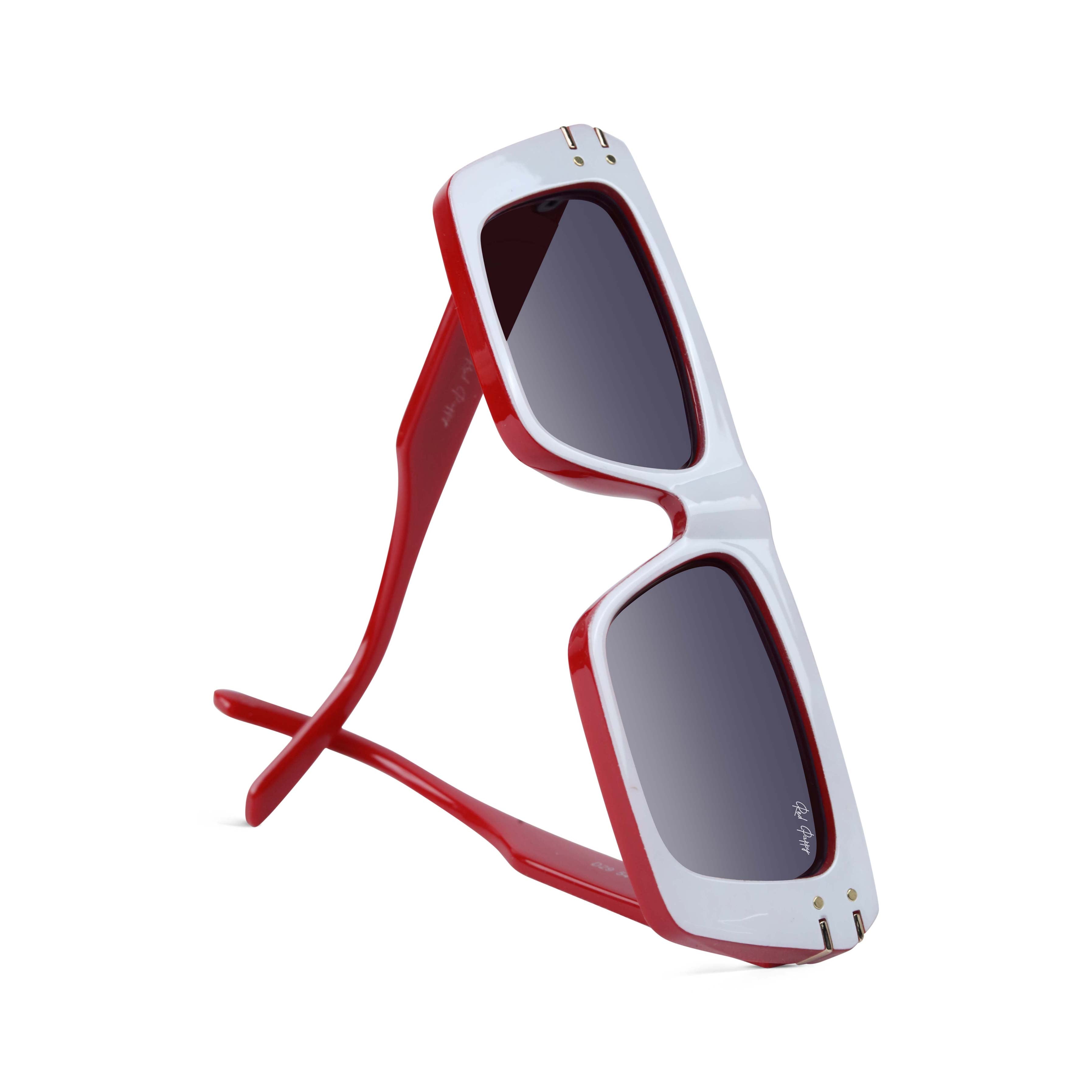 Tyntix White Rectangle Sunglasses