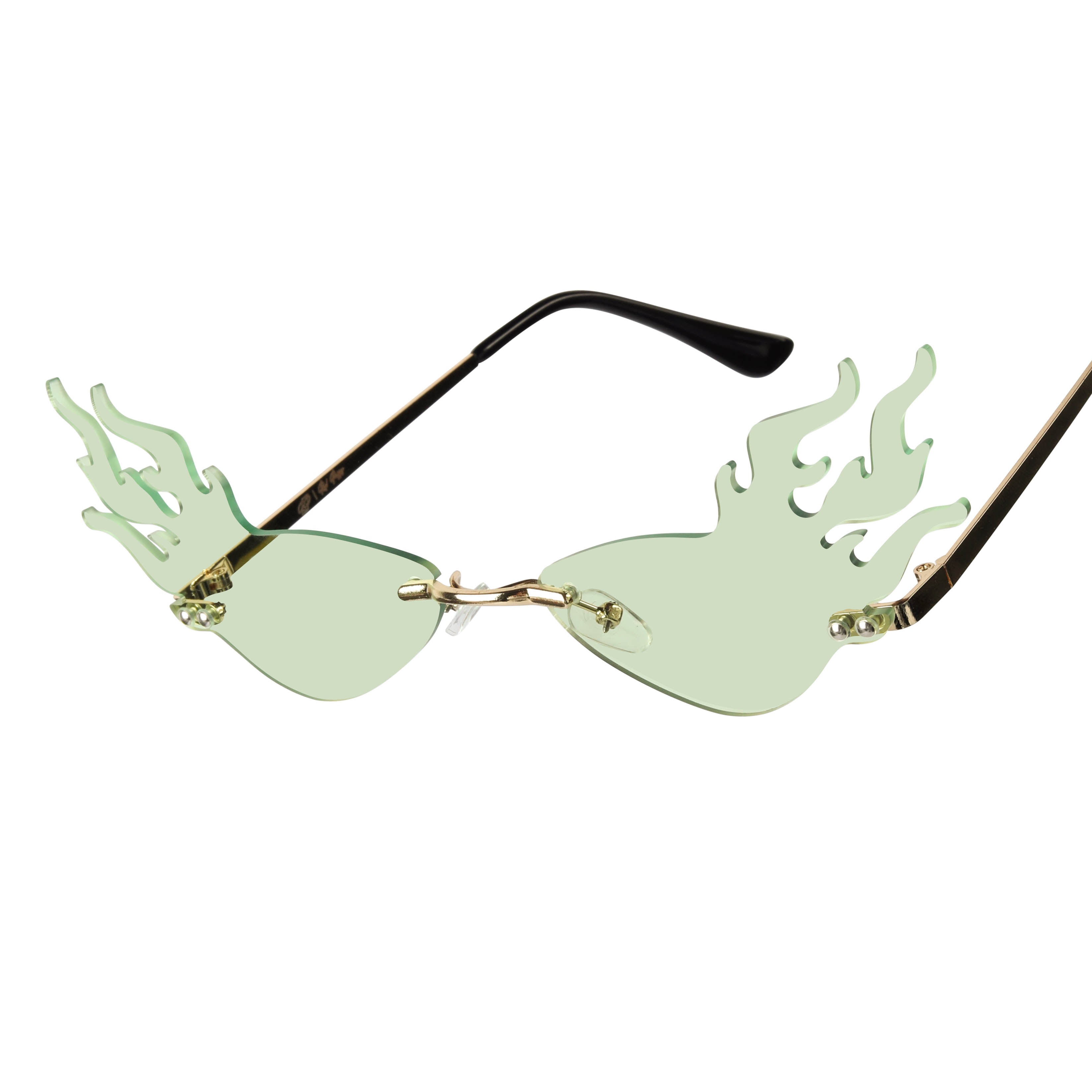 Velora Green Fire Sunglasses