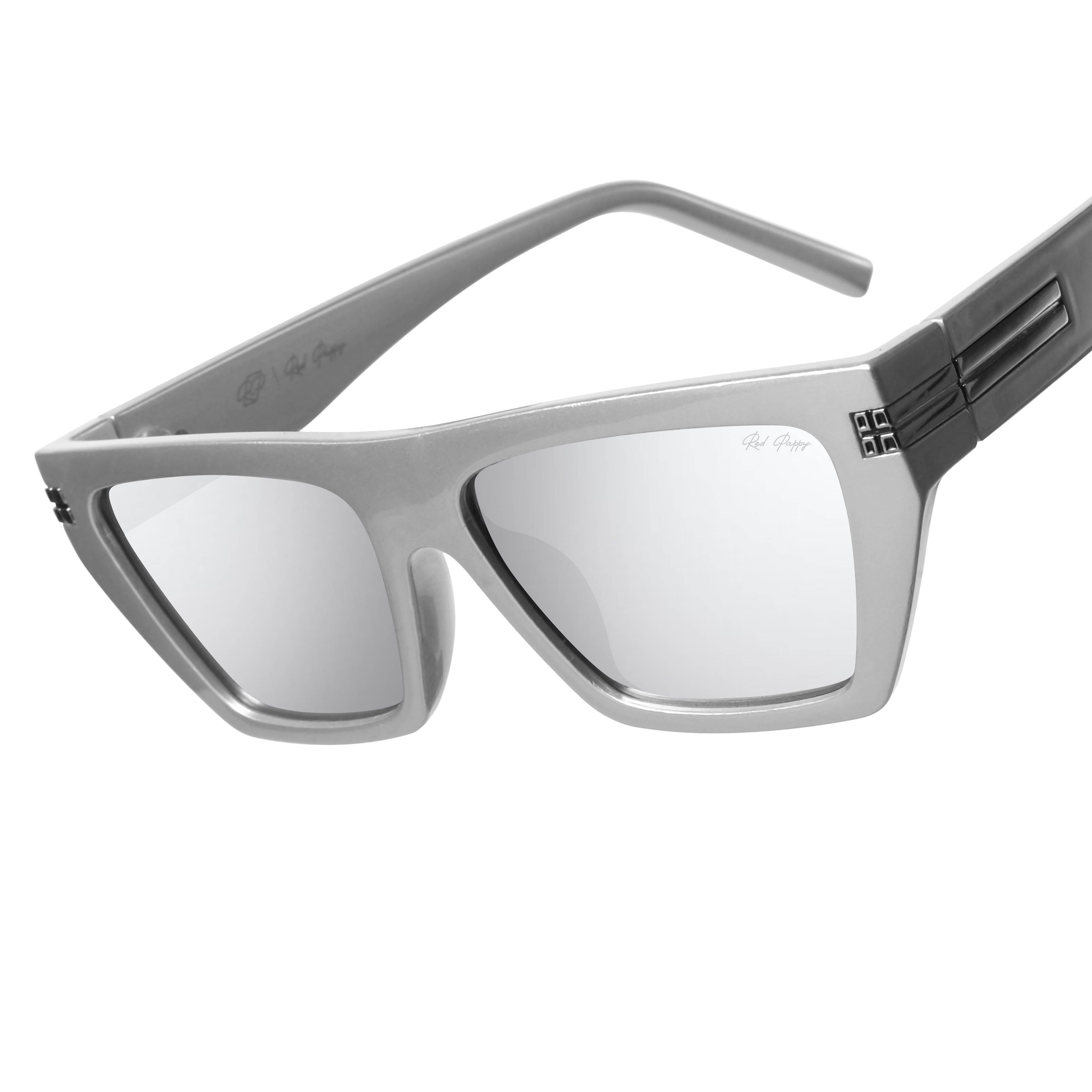 Velsun Mirrored Rectangle Sunglasses