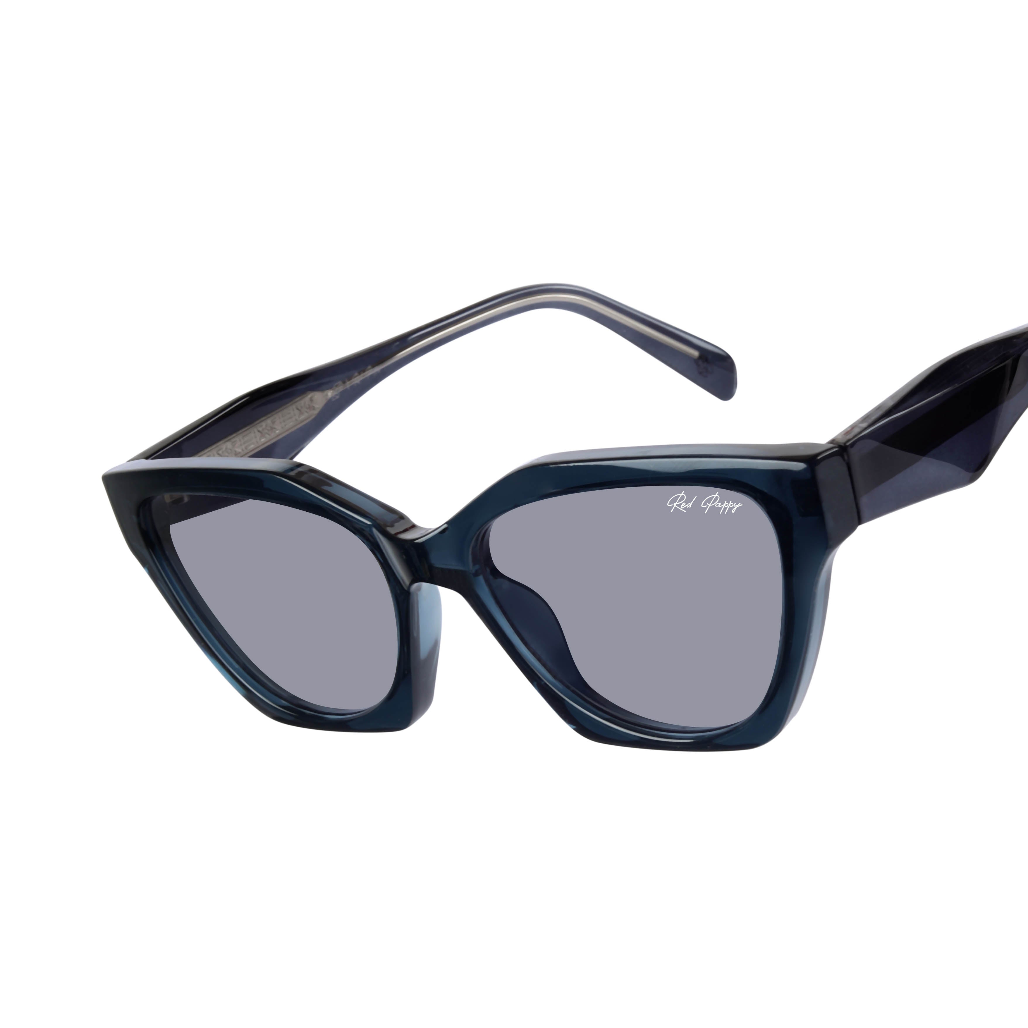 Vespera Blue Cateye Sunglasses