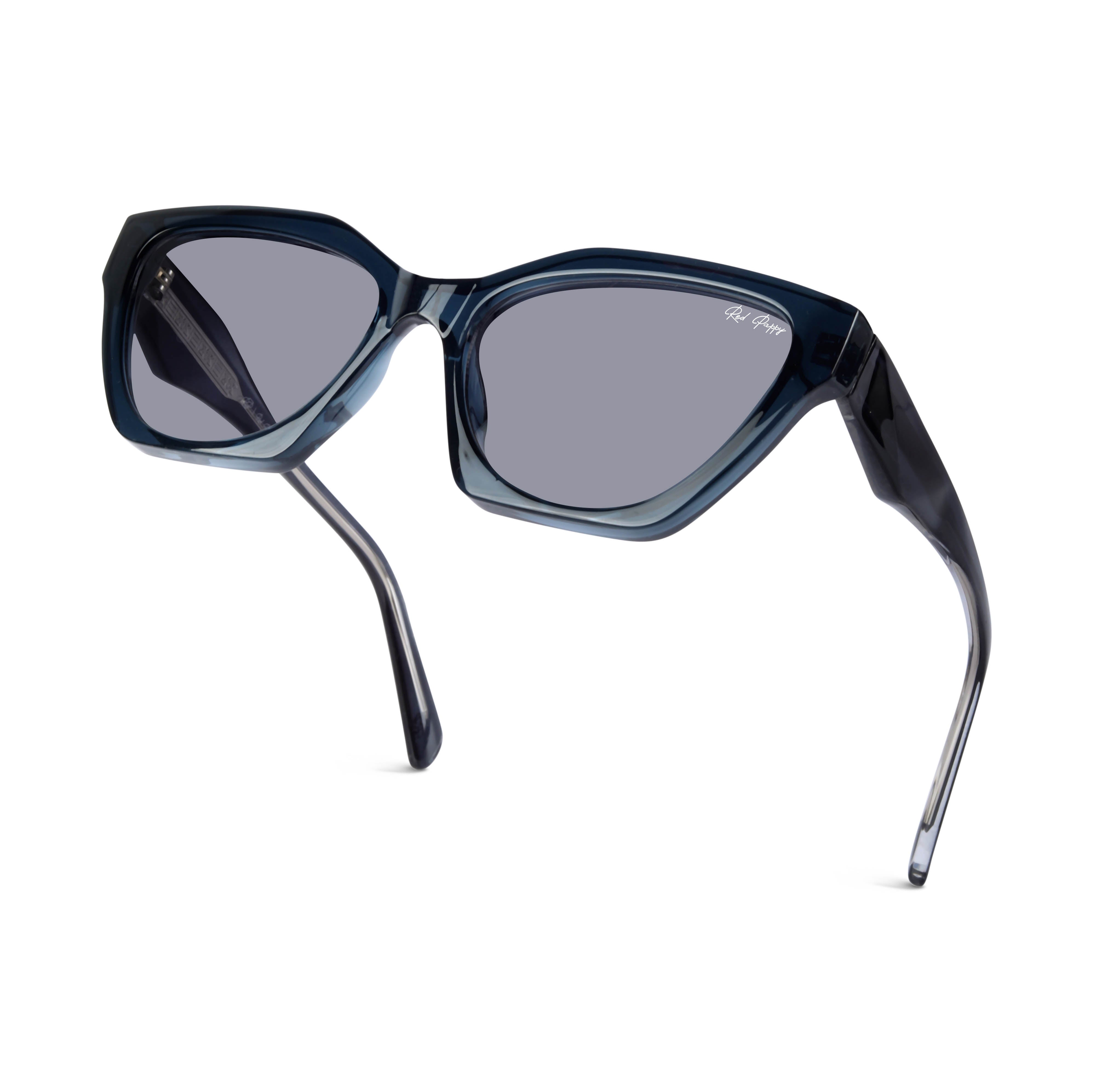 Vespera Blue Cateye Sunglasses