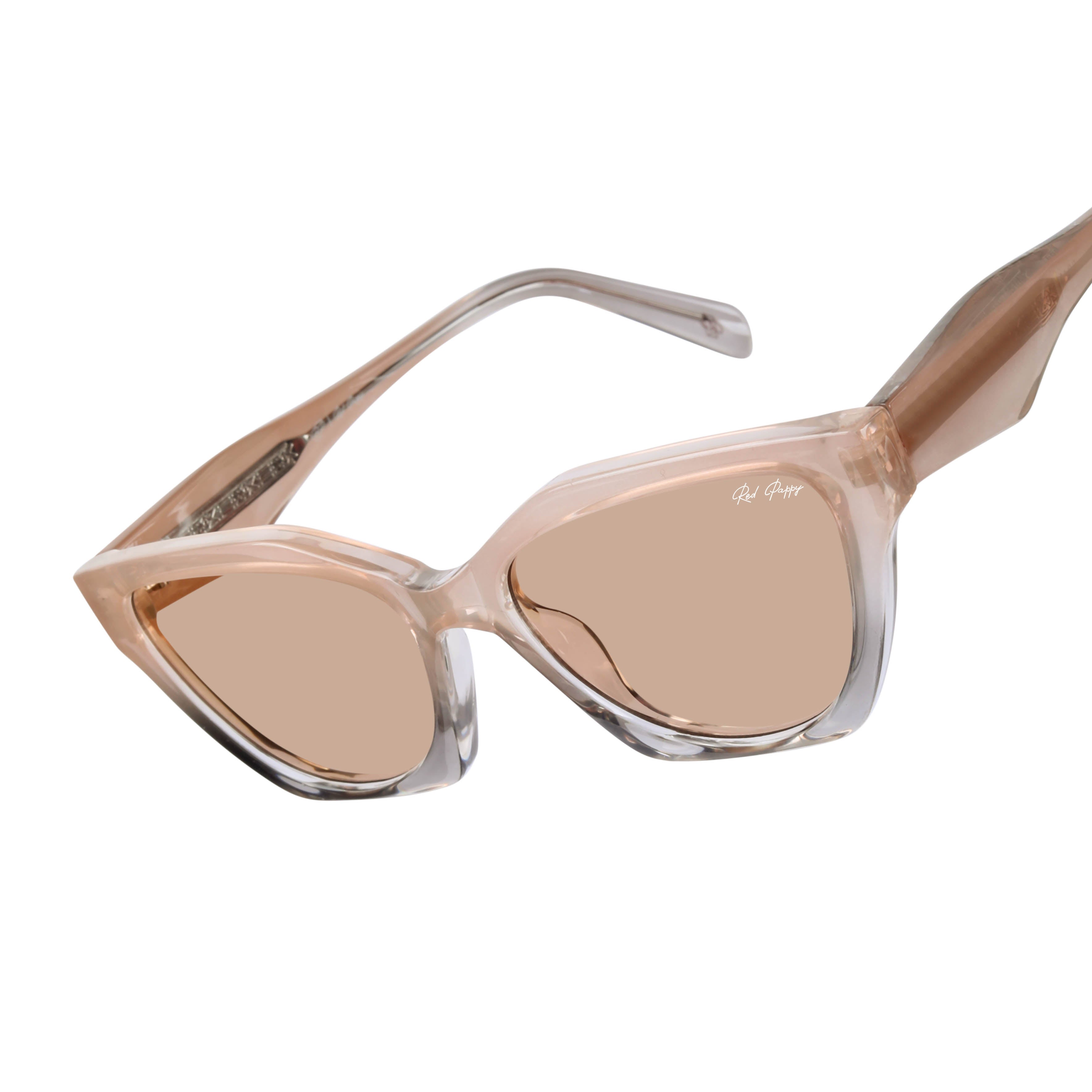 Vespera Peach Cateye Sunglasses