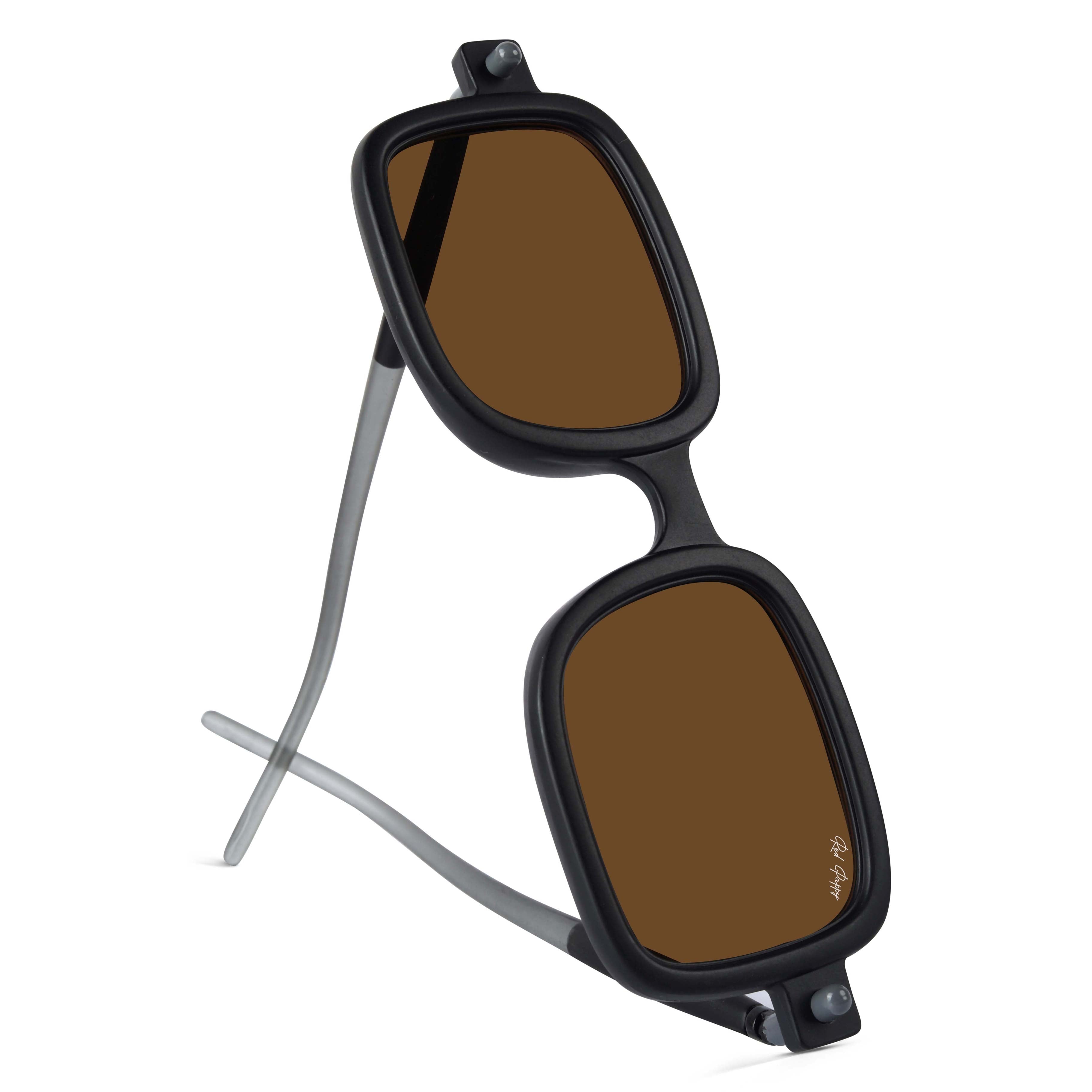 Vexor Brown Square Sunglasses