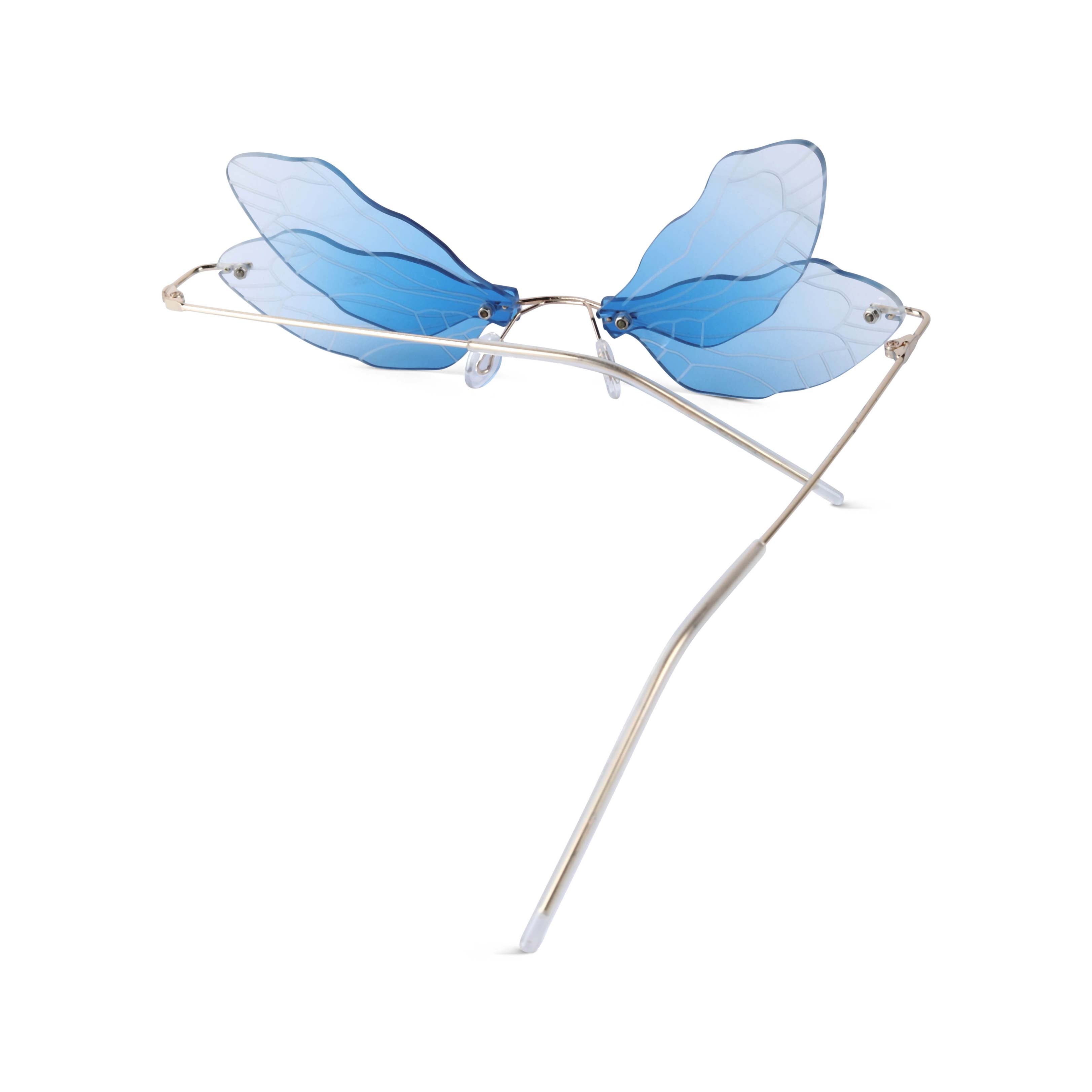 Zanthe Blue Butterfly Sunglasses