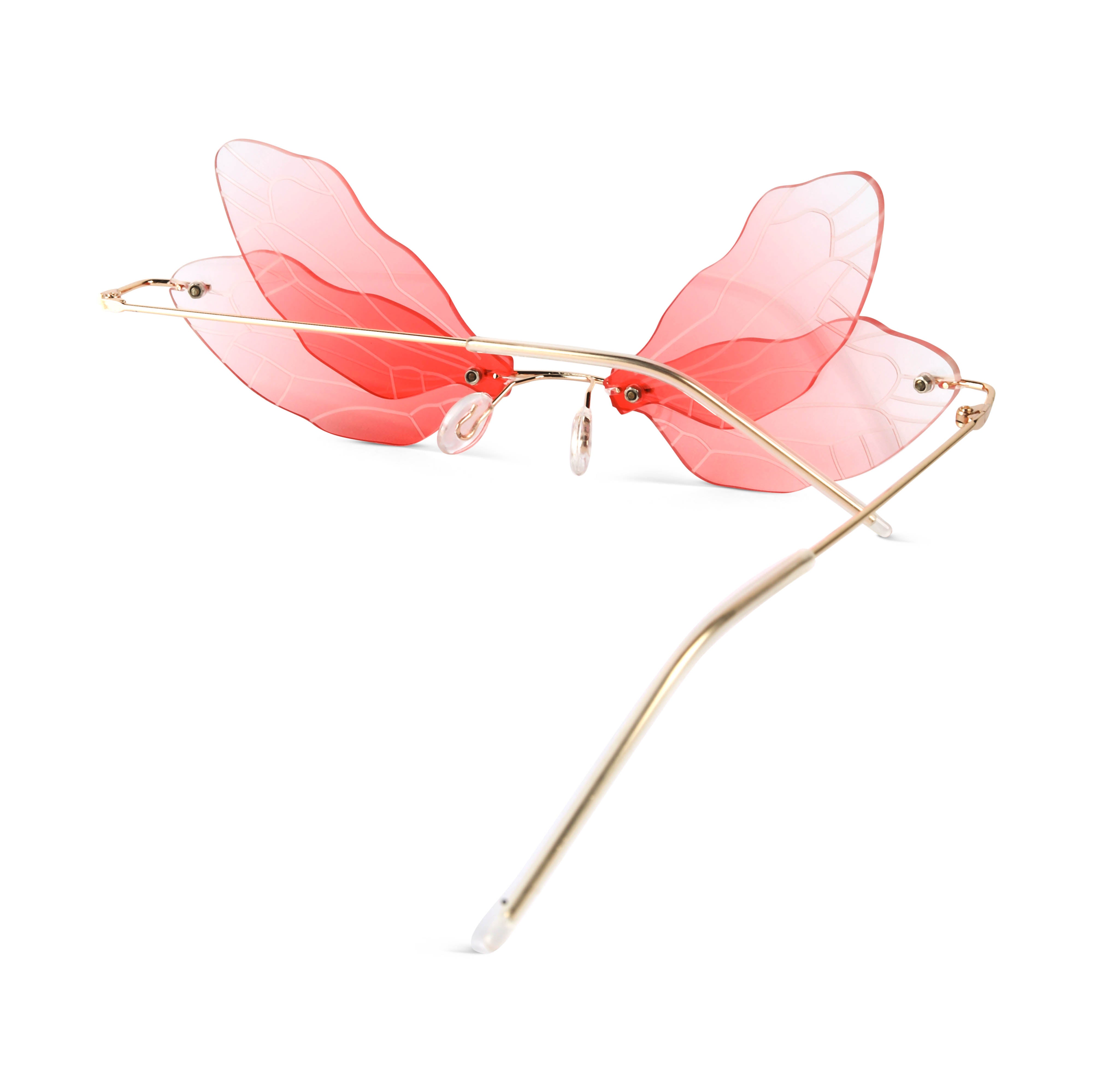 Zanthe Red Butterfly Sunglasses