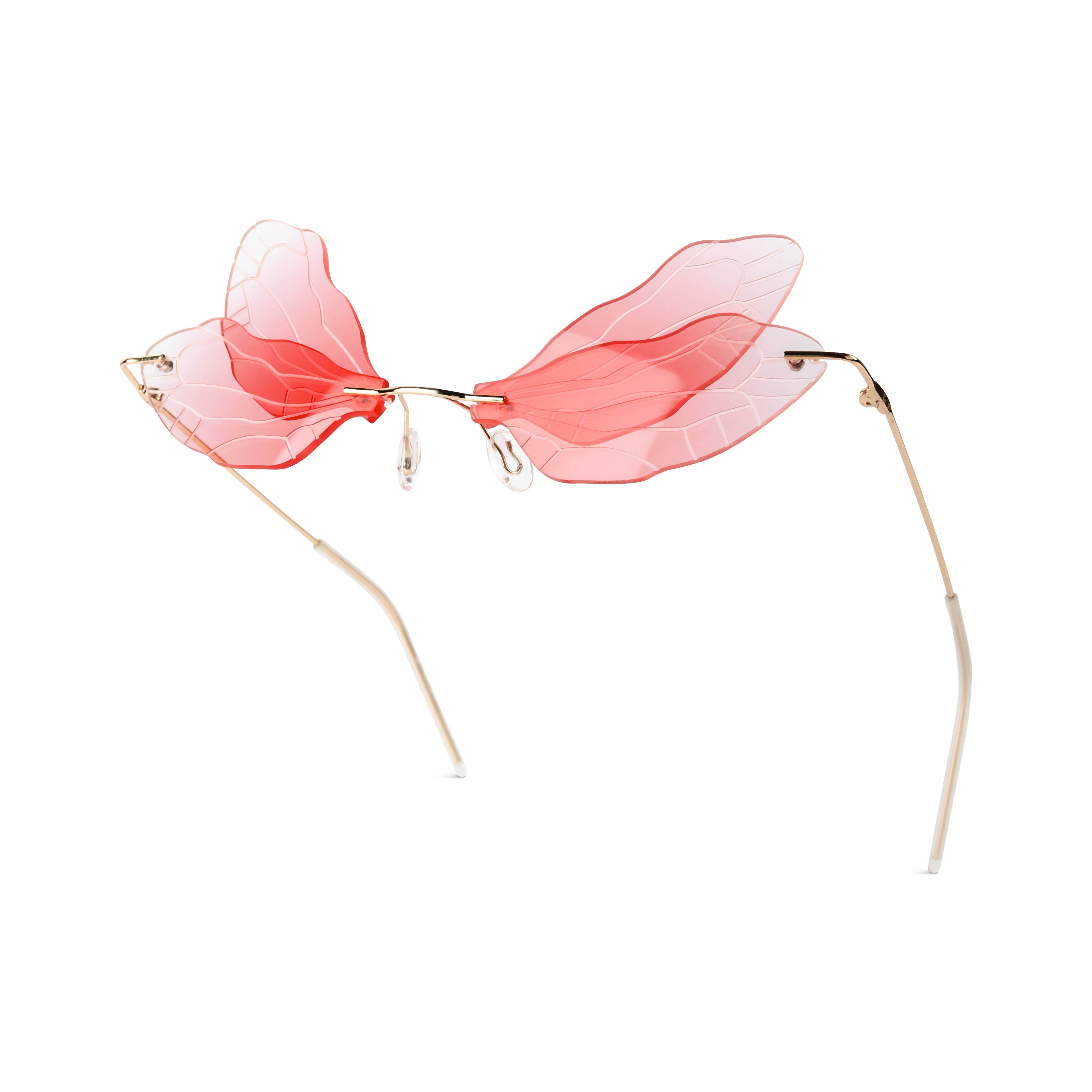 Zanthe Red Butterfly Sunglasses