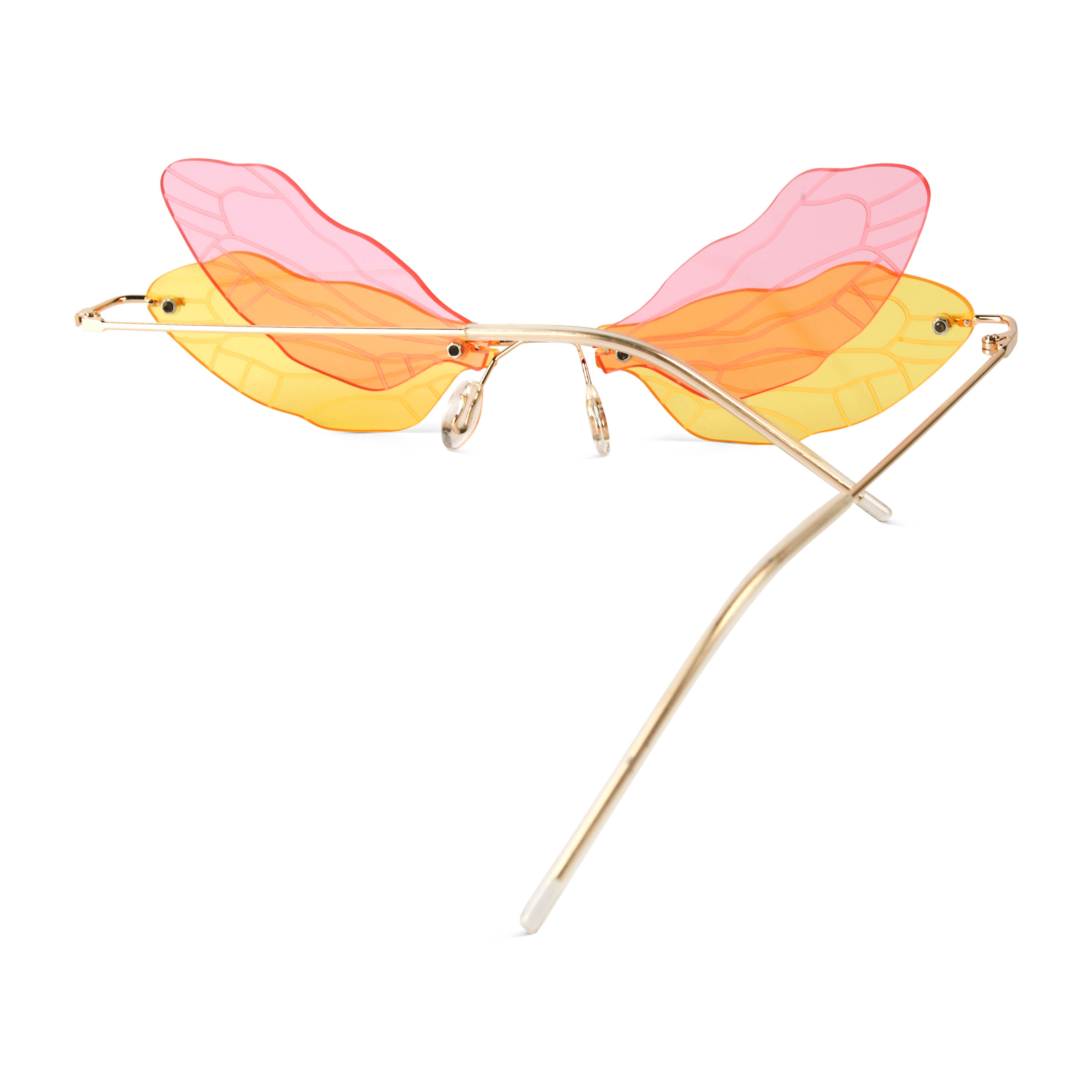 Zanthe Yellow Butterfly Sunglasses