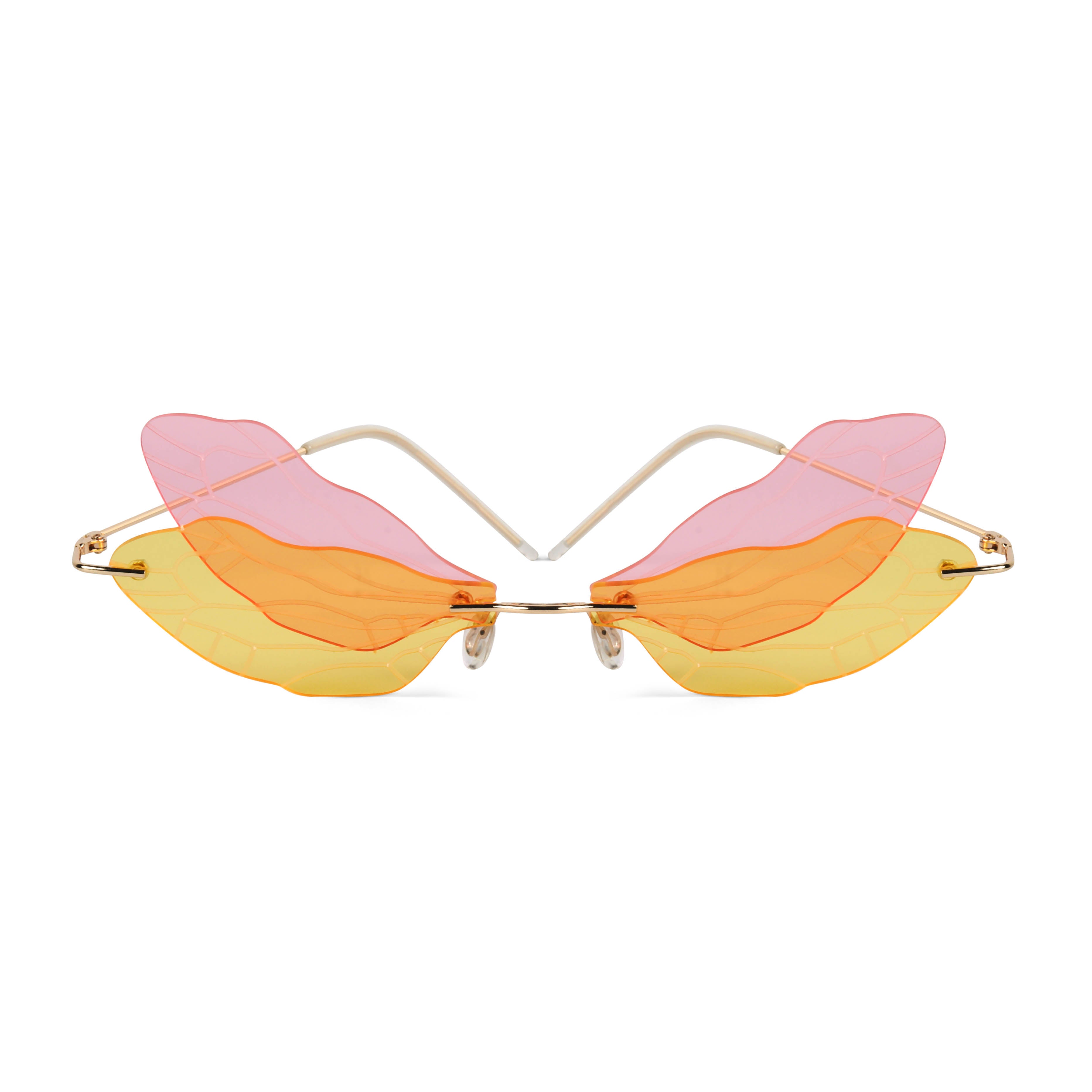 Zanthe Yellow Butterfly Sunglasses