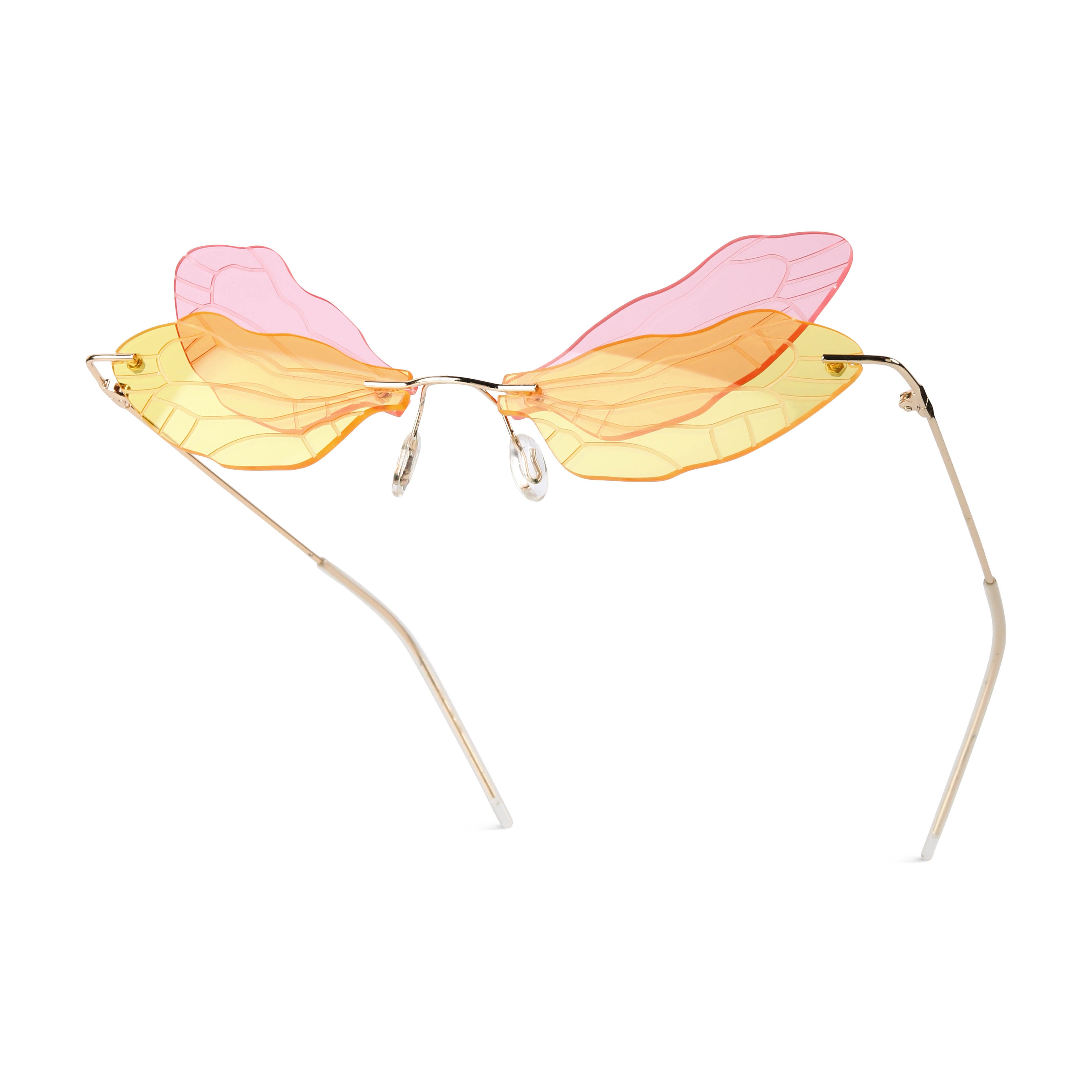 Zanthe Yellow Butterfly Sunglasses