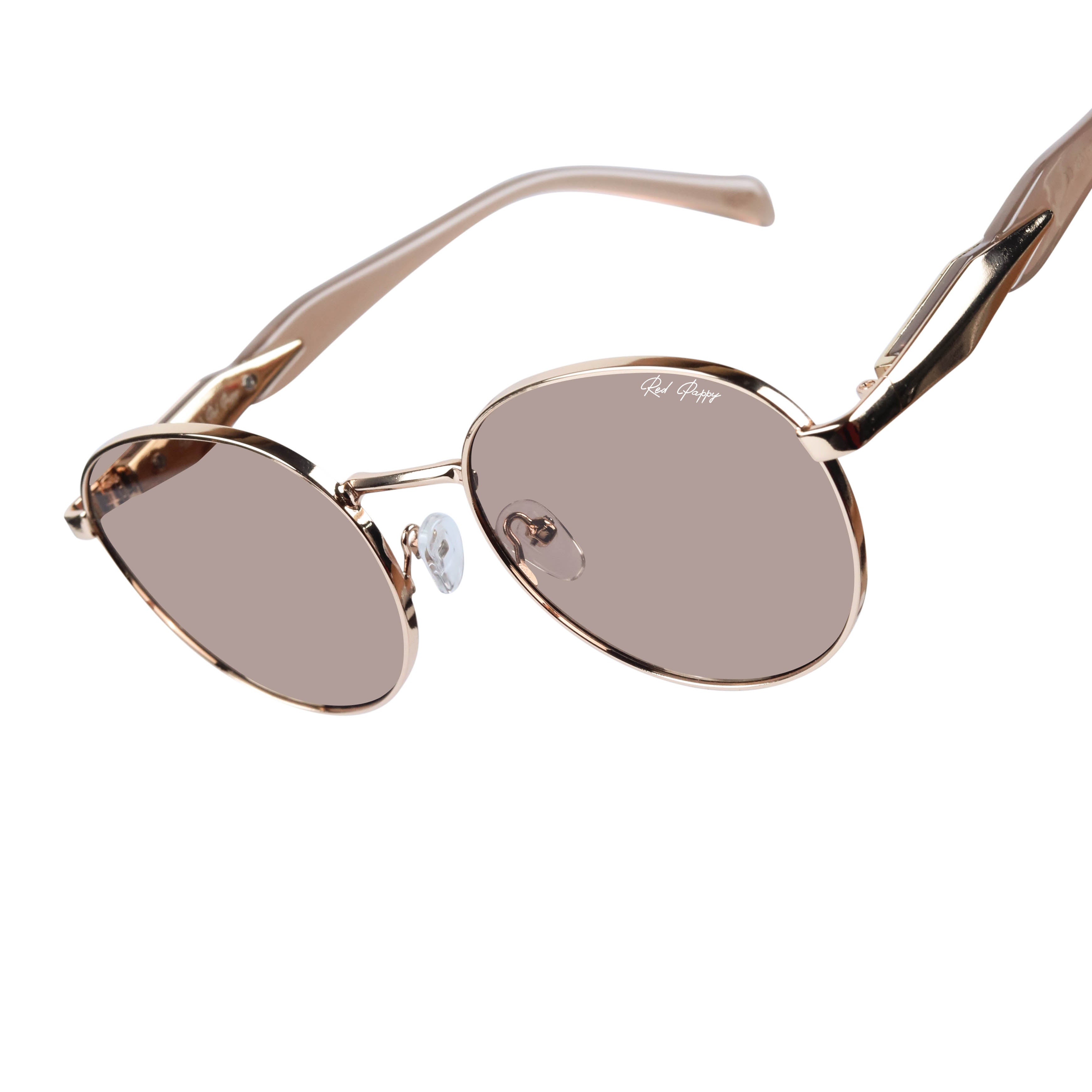 Zenon Golden Round Sunglasses