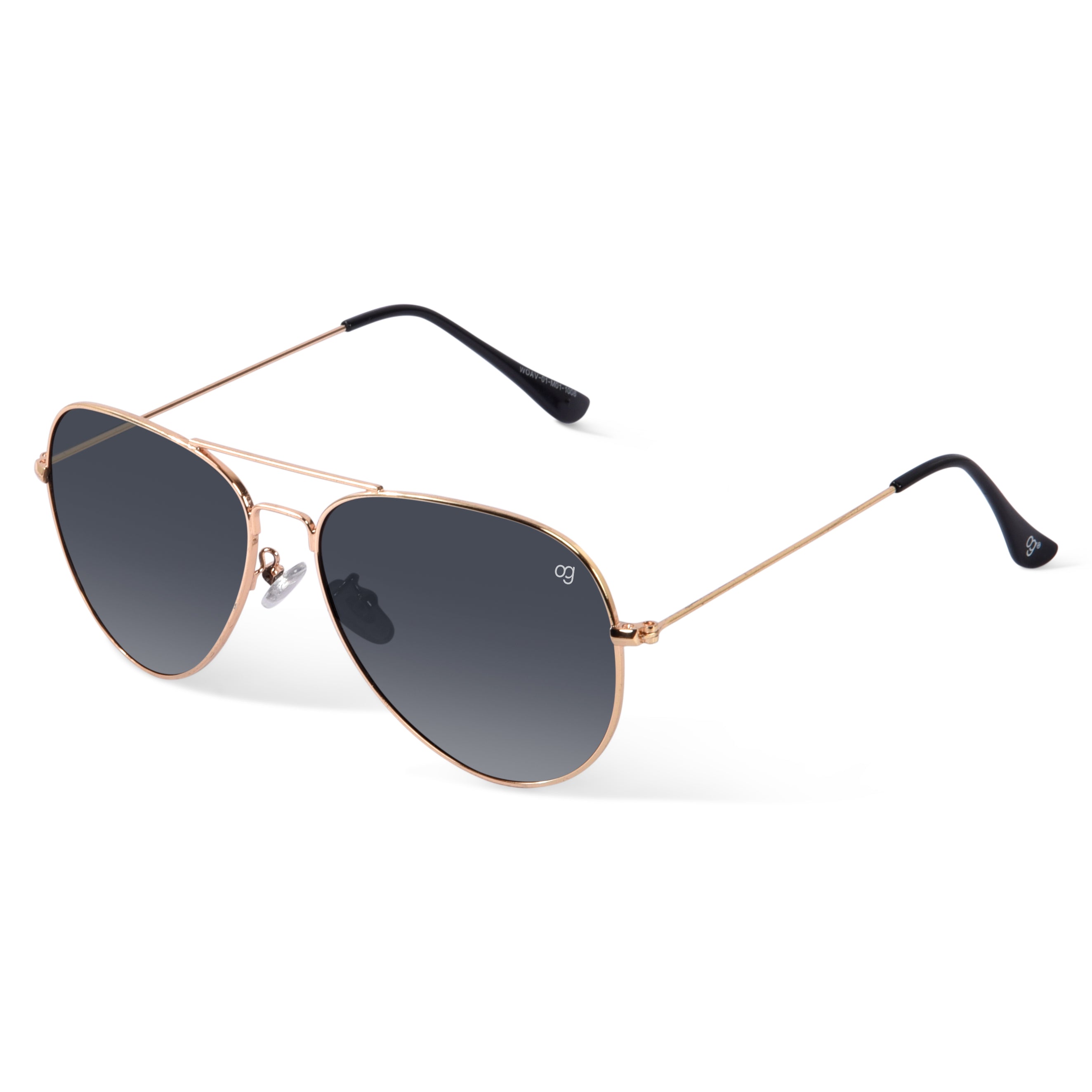 Shockpilot Golden Aviator Polarized Sunglasses