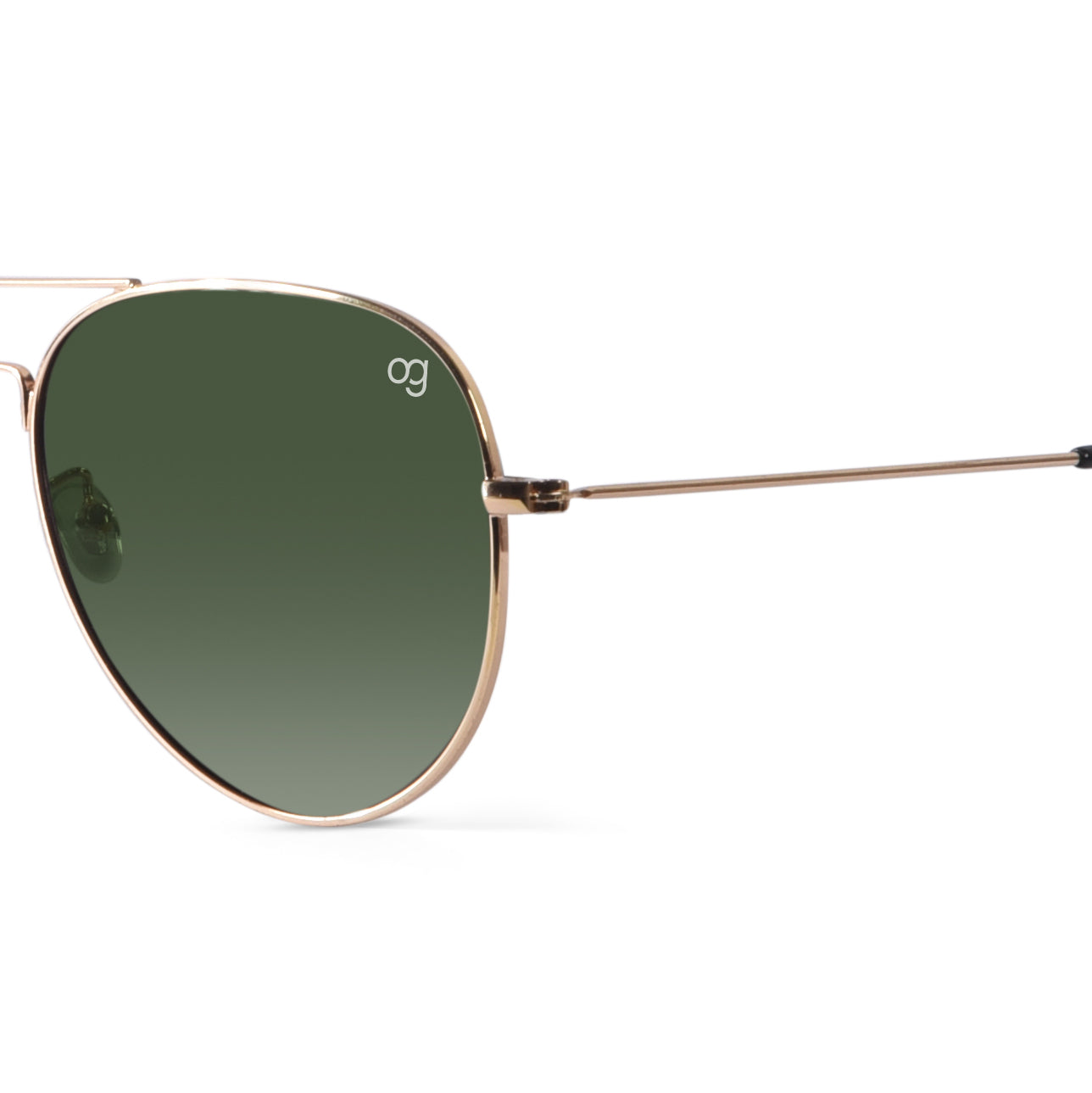 Shockpilot Green Aviator Polarized Sunglasses