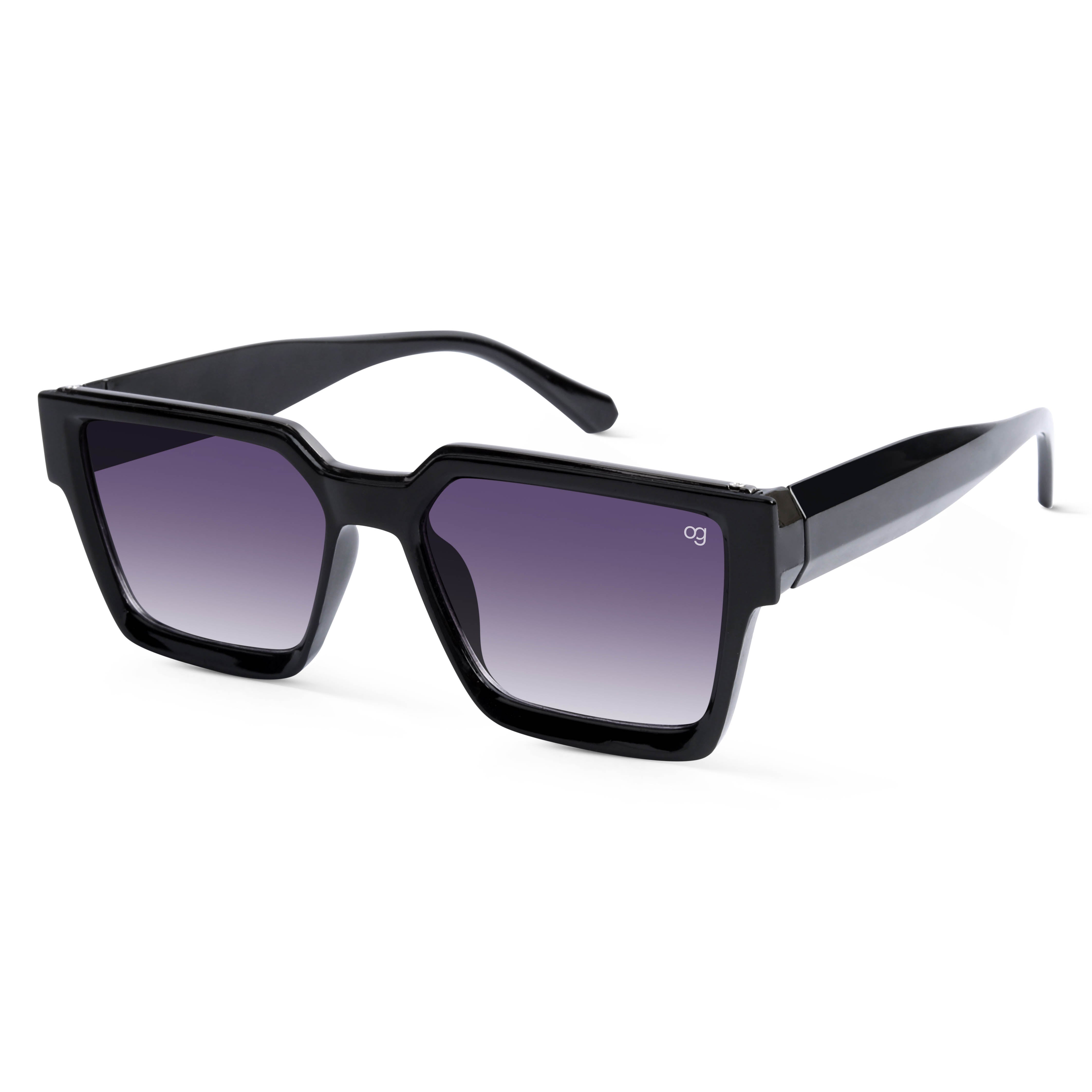TomHawk Black Wayfarer Polarized Sunglasses