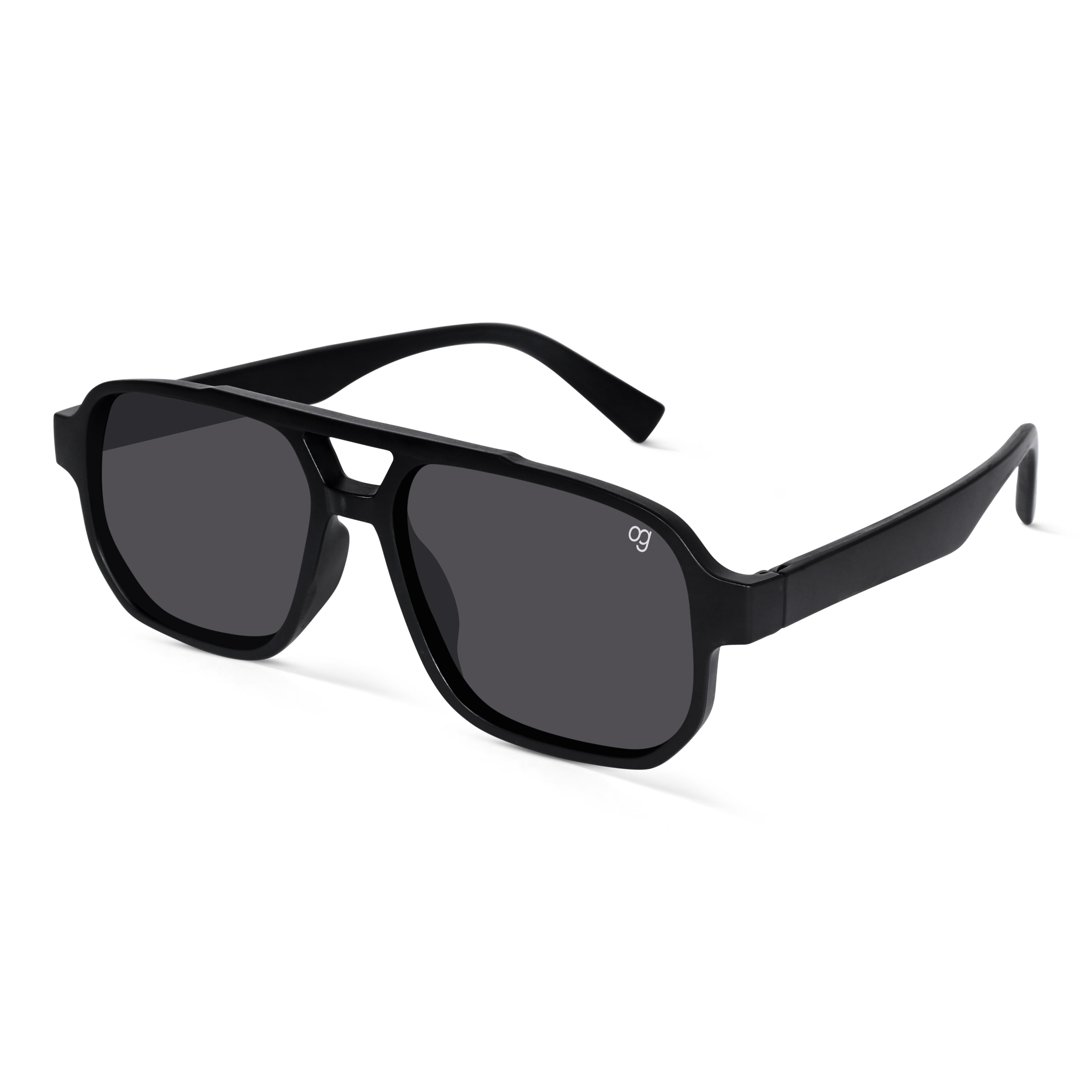 Viper Black Polarized Aviator Sunglasses