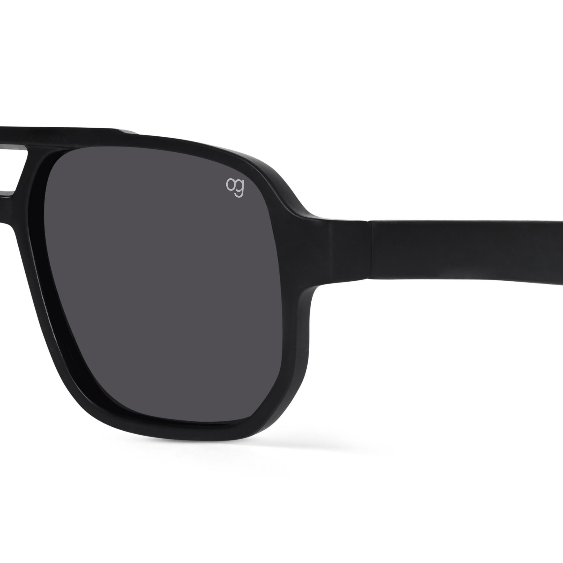 Viper Black Polarized Aviator Sunglasses