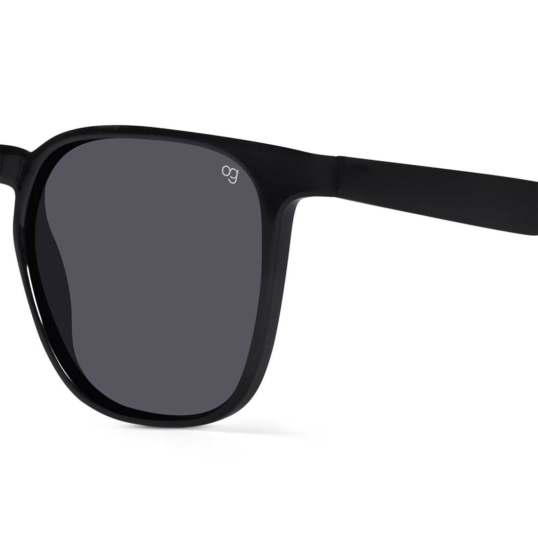 Wakandan Black Polarized Square Sunglasses